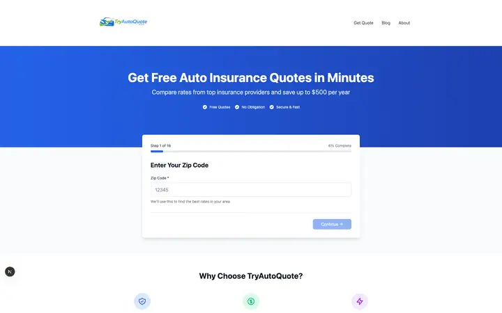 TryAutoQuote preview